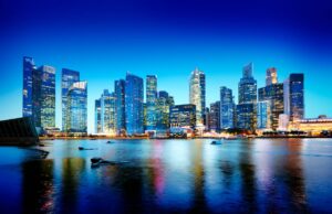 cityscape singapore panoramic night concept 1